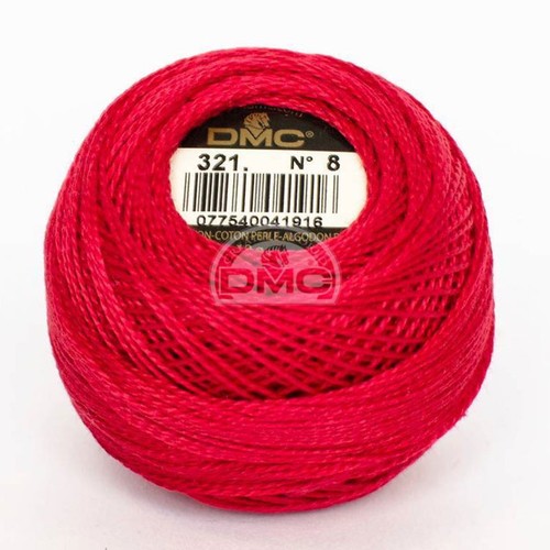 Fil broder rouge carmin - fil,