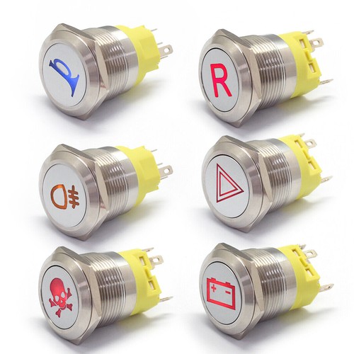 22mm 12v bouton - bouton, poussoir