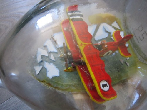 Maquette avion biplan en - maquette,