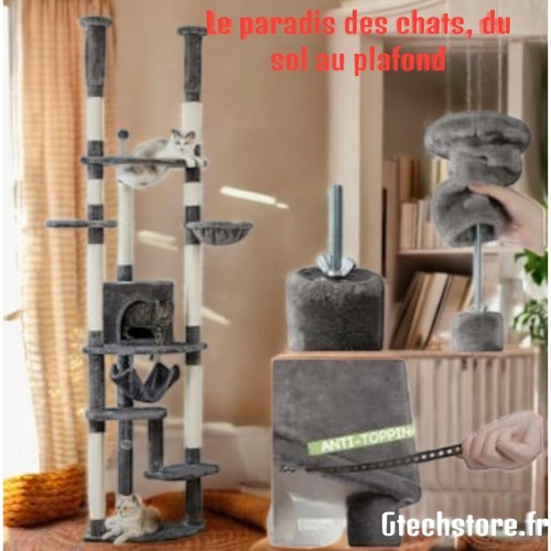 Arbre chat réglable sol - réglable, du