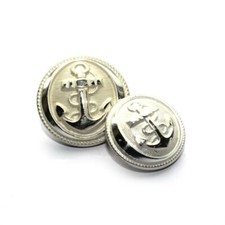 Bouton blanc Marine Nationale