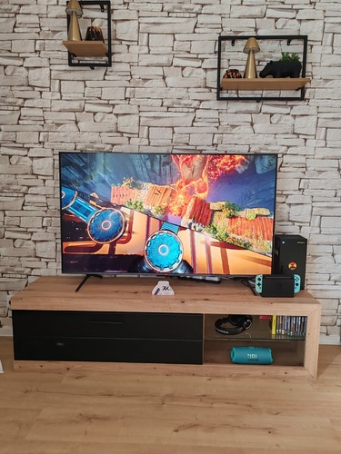 Meuble moderne bois noir - tv, &