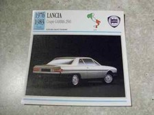 CARTE FICHE AUTO  LANCIA COUPE