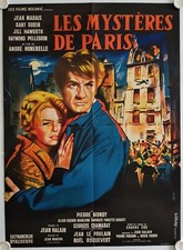 Affiche Cinéma MYSTERES DE PARIS 1962 HUNEBELLE Marais Robin Hayworth - 60x80