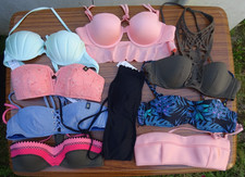 Lot 9 haut maillot bain soutien-gorge avec & sans armatures push up UNDIZ S Neuf