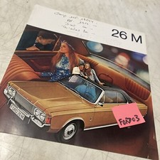 Ford 26M automobile catalogue