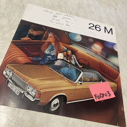 Ford 26m automobile catalogue - automobile,