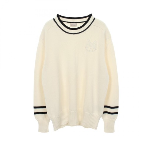 Pull tricoté col rond moncler - pull,