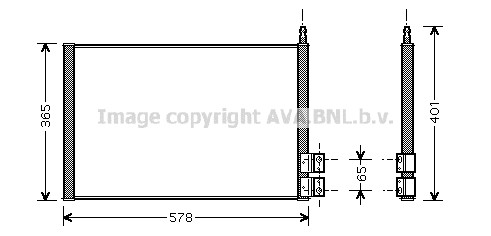 Condenseur climatisation ford - condenseur,