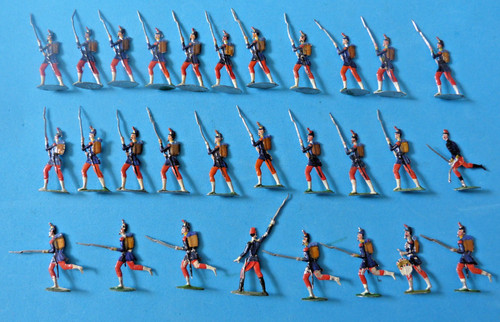 Plats étain zinnfiguren - plats,