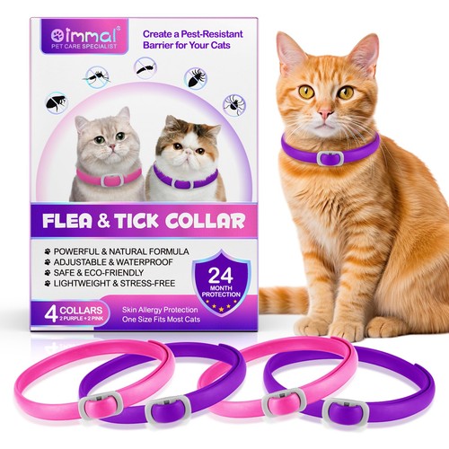 Collier anti puces - collier, chat
