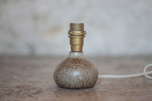 Pied lampe grès vintage - pied,
