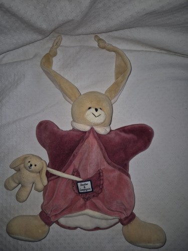 Marionnette rose lapin - rose,