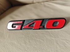 Car emblem red black G40 for VW Polo