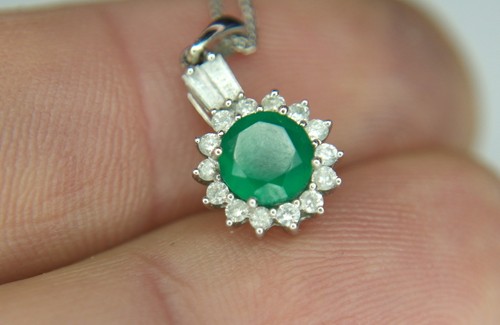 Pendentif blanc 18k - pendentif,