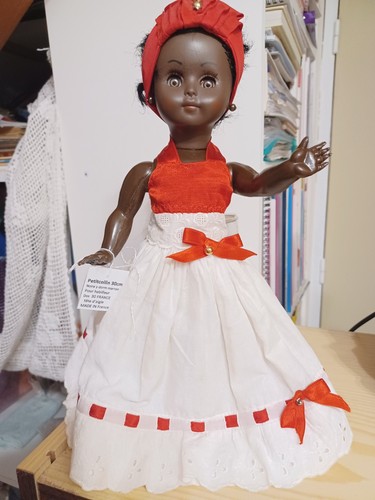 Poupée petitcollin 30cm - petitcollin, noire