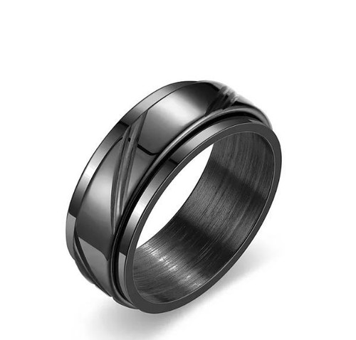 Bague anti stress noire