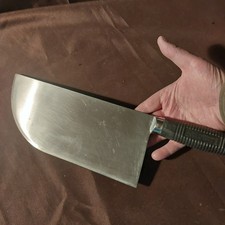 Belle Feuille de boucher BARGOIN L'Enclume,  Lg 26 Cm Couteau Couperet Achoir 