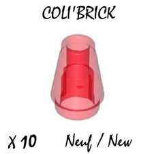 Lego 4589 b - 10x Brique cone