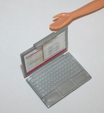 Mattel Barbie Doll Gray Laptop Computer