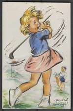 Carte Postale  Germaine   BOURET Dim 9 X 14 Cm   Avec  Découpi    superbe