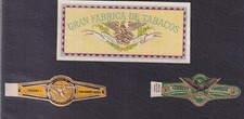 3 Antique Vitola Cigar Ring