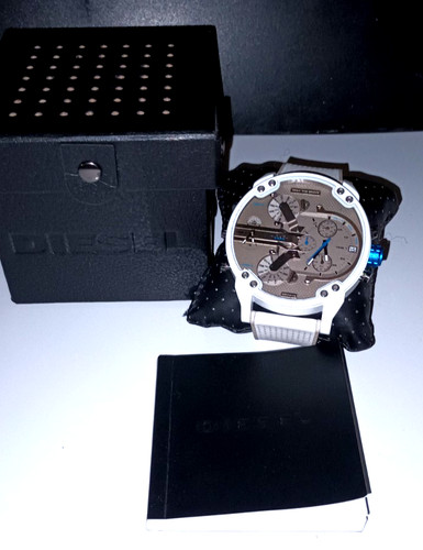 Diesel montre daddy blanche - montre,
