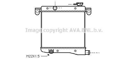 Radiateur eau fiat 127 5882355 - eau,