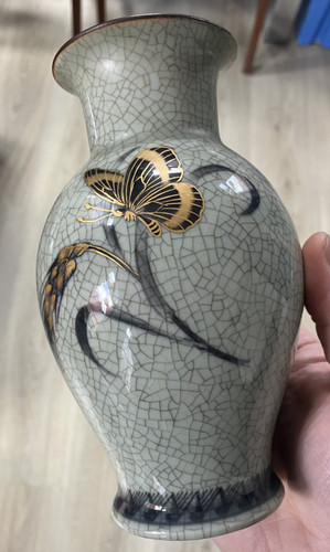 Vase céramique craquelé - vase,