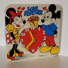 Vintage Walt Disney Goldtime Mickey Minnie Love Forever Watch
