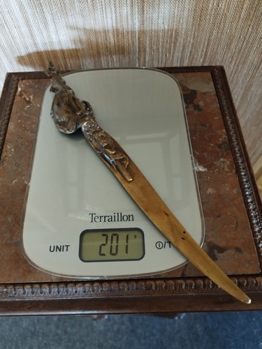 Coupe papier bronze décor - papier,