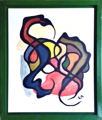 Huile sur toile - , encadrée