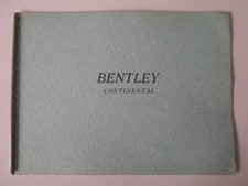 BENTLEY CONTINENTAL S1 orig 1956 UK Mkt Large Sales Brochure  Park Ward Mulliner