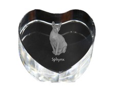 Sphynx cœur de cristal avec