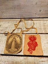 very old embroidered scapular 