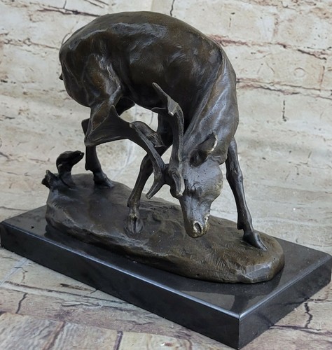Corne cerf élan bronze - corne, de