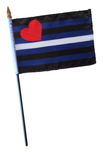 Petit drapeau cuir - en,