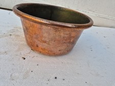 Antique 19th century copper jam basin 24cm x 12cm