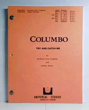 COLUMBO 1977 TV Script "Try and Catch Me" Peter Falk, Ruth Gordon - REPRINT