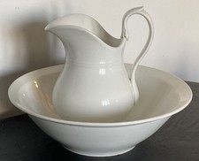 Creil Montereau Basin and Pitcher Toilet Set