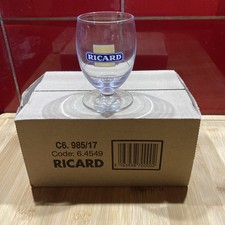 6 verres ballon RICARD logo