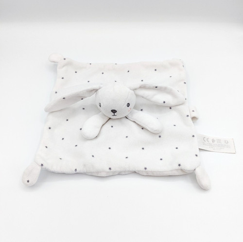 Doudou plat lapin - blanc, simba