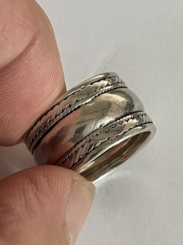 Ancienne grosse bague argent - bague,