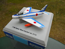 ARMOUR FRANKLIN MINT ARMOUR 1/100 AVION F-86 SABRE " BLUE IMPULSE " MINT BOX