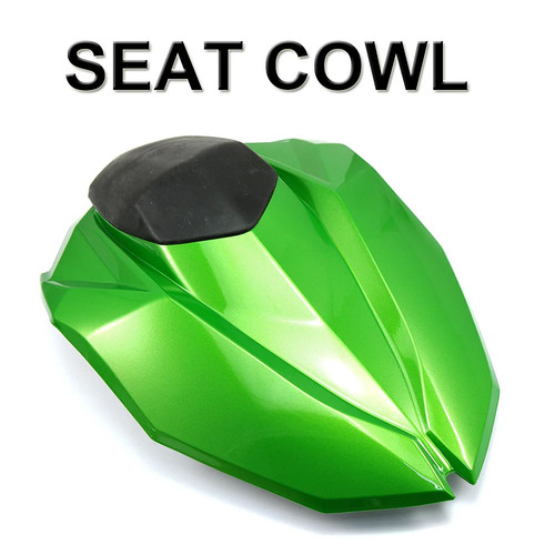 Motorcycle rear cowl seat - cowl, back