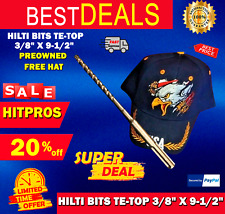 HILTI BIT TE-TOP 3/8" X 9-1/2" PREOWNED, FREE HAT, FAST SHIP