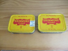 2 Anciennes boîtes à tabac de pipe en tôle MURRAY'S ERIMORE FLAKE BELFAST