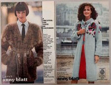 1981 Anny Blatt Wools Magazine Print Ad French Modes et Travaux Vintage