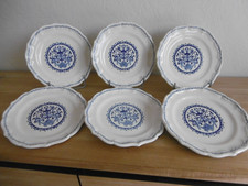 SIX ASSIETTES PLATES FAIENCE