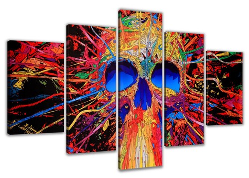 Tableau sur toile crâne - tableau, pop